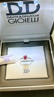 Ringe Davite & Delucchi Dame in Weißgold Rubino 0.50 Ct AA032251 RB - AA032251 RB